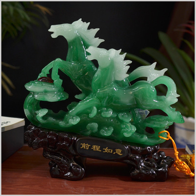 【2013【五月新款产品】仿玉工艺品摆件HK前程如意-翠玉】价格,厂家,图片,塑料、树脂工艺品,义乌市博达工艺品-